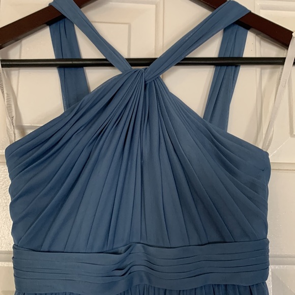 David's Bridal Dresses Steel Blue Junior Bridesmaid Dress Poshmark